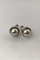 Georg Jensen Sterling Silver Earrings No. 86D (Screws)Measures Diam 1.5 cm (0.59 inch) ...