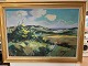584 / 5.000This oil painting by Finpaavanne Ingeman is framed in an elegant gold frame and ...