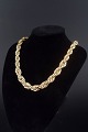 Christian DiorGilt Vintage Necklace, 1973.Elegant, heavy twisted chain in gilt metal, ...