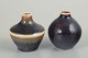 Carl-Harry Stålhane for RörstrandTwo Miniature Vases, mid 20th century.Two wheel-thrown ...