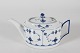 Royal Copenhagen Blue Fluted Plain Oblong teapot model no. 1/254With stamp from the period ...