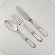 Bestik i sølvplet med bestikmønster MarianneProducent FrigastKniv længde 21,5 cmGaffel ...