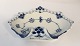 Royal Copenhagen. Blue fluted, full lace. Pickle dish. Model 1074. Width 19 cm. (1 quality).