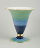 RosenthalVase, 1940’erne.Elegant Art Deco-vase i porcelæn med konisk form, dekoreret med ...