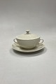 Bing and Grøndahl Elegance Cream Bouillon Cup with Lid and Saucer No. 247Measures 8 cm x 13 ...
