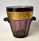 Moser, Ludvig & Söhne, Karlsbad, 1920s: A pair of ice buckets. In violet glass with etched gold ...