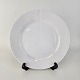 Flad frokosttallerken i kongeligt porcelæn fra stellet Hvid ElementsNr. 621Formgiver ...