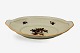 Kjøbenhavns Porcellains Maleri, Rosenborg, Brødbakke sjælden. Længde 29,5 cm. Bredde 19 cm. ...