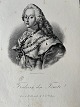 Litografi af Em. Bærentzen - Portræt af HM Kong Frederik ...