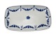 Bing & Grøndahl, Empire, hvidt porcelæn med blå ranker.Aflang bakke til sukker og fløde. Kan ...