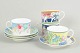 Hutschenreuther, sæt af 4 kopper med tilhørende underkopper.Elegant sæt i porcelæn med ...