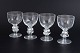 René Lalique, Clos Vougeot Burgundy glasses, set of 4.Set of four large and rare wine glasses ...