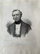 I.W. Tegner (1815-93):Portræt af Læderfabrikant Heinrich Christian Zahlmann ...
