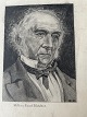 Ubekendt kunstner (19 årh):Portræt af den britiske statsmand William Ewart Gladstone ...