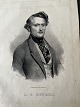 Litografi af Em. Bærentzen - Portræt af Tenoren L.G. Duprez.