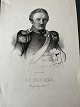Litografi af Frantz Hoffensberg - Portræt af ...