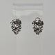 Ørestikker i sterling sølv med blomstermotivProducent ukendtStemplet 925s, ALEVægt ...