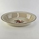 Dyb oval skål i fajance fra stellet KnudDesign Nils ThorssonProducent AluminiaKnud er ...