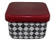 Rorstrand Red TopSquare lidded bowl for butter
