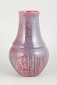 Karl Hansen Reistrup for Kähler, stor vase med lusterglasur.Imponerende balusterformet vase i ...