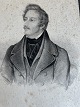 August Kneisel (1782-1855):Portræt af den tyske forfatter og journalist  Karl Ferdinand ...