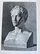 Peter Christian Schøler (1803-66):Buste af Journalist Johannes Hage (1800-37)Stylografi på ...