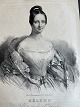 Emilius Bærentzen (1799-1868):Portræt af Hertuginde Hèene af Orleans (1814-58).Født ...