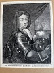 Ubekendt kunstner (19 årh):Portræt af Kommandørkaptajn Ivar Huitfeldt (1665-1710).Xylografi ...