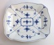 Royal Copenhagen. Blue fluted, plain. Square dish. Model 359. Length 26.5 cm. Width 23 cm. (2 quality).