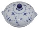 Royal Copenhagen Blue Fluted Plain, rare small round lidded bowl / small tureen.Decoration ...