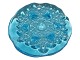 Artglass from Sweden, small light blue sun catcher from the 1970'es or 1980'es.Diameter 6.8 ...