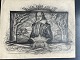Erick Struckmann (1875-1962):Portræt af William Shakespeare (1564-1616).Kul på ...