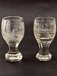 Frimurer glas med mange symboler H.15,5 cm. emne nr. 635461