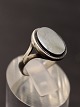 Sterling sølv ring størrelse 51 med onyx emne nr. 635974