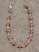 Sterling sølv armlænke 19,5 cm. med granater emne nr. 636260