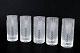 Bjørn Wiinblad for Rosenthal, sæt af fem “Romanze” glas.Elegant sæt af fem høje glas i klart ...