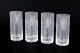 Björn Wiinblad for Rosenthal, sæt af fire “Romanze” glas.Dekorative drikkeglas i klart glas ...