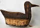 Lokkeand i træ og kork, ca. 1920. Danmark. Med bly som vægt. L.: 36,5 cm. H.: 22,5 cm. Flot ...