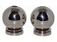 Georg Jensen sterling sølv saltbøsse og peberbøsse.Designet af Harald Nielsen.Disse er ...