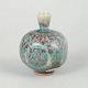 Berndt Friberg for Gustavsberg, miniaturevase.Elegant hånddrejet miniaturevase i stentøj med ...
