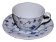 Blue Fluted Plain Hotel porcelainLarge cup with logo #2187