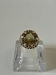 14 karat Guld Vintage Damering med lysegrøn sten.Stemplet: TSR 585.Størrelse: ...