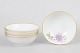 Krautheim, sæt af seks "Rosa Lulea" porcelænsskåle med blomsterdekoration.Elegant sæt af seks ...