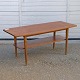 Teak sofabord med hylde120 cm