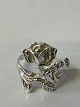 Design sølv ring med roserStemplet. 925SStørrelse 54Pæn og velholdt stand