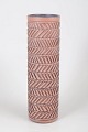 Ingrid Atterberg for Upsala-Ekeby, gulvvase.Høj cylindrisk vase i stentøj, model 2681, med ...