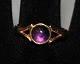 14 k guldring med ametyst, 1928. Frederik Karl Hansen, Frederiksberg (1910 - 1937) Danmark. ...