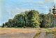 Lassen, Aksel M. (1869 - 1946) Danmark: August 1917. Jægerspris. Olie på lærred. Signeret: AL ...