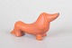 Lisa Larson for Gustavsberg, gravhund figur.Ikonisk gravhundsfigur i stentøj med stiliseret ...