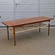Sofabord teak med flet hylde149,5 cm